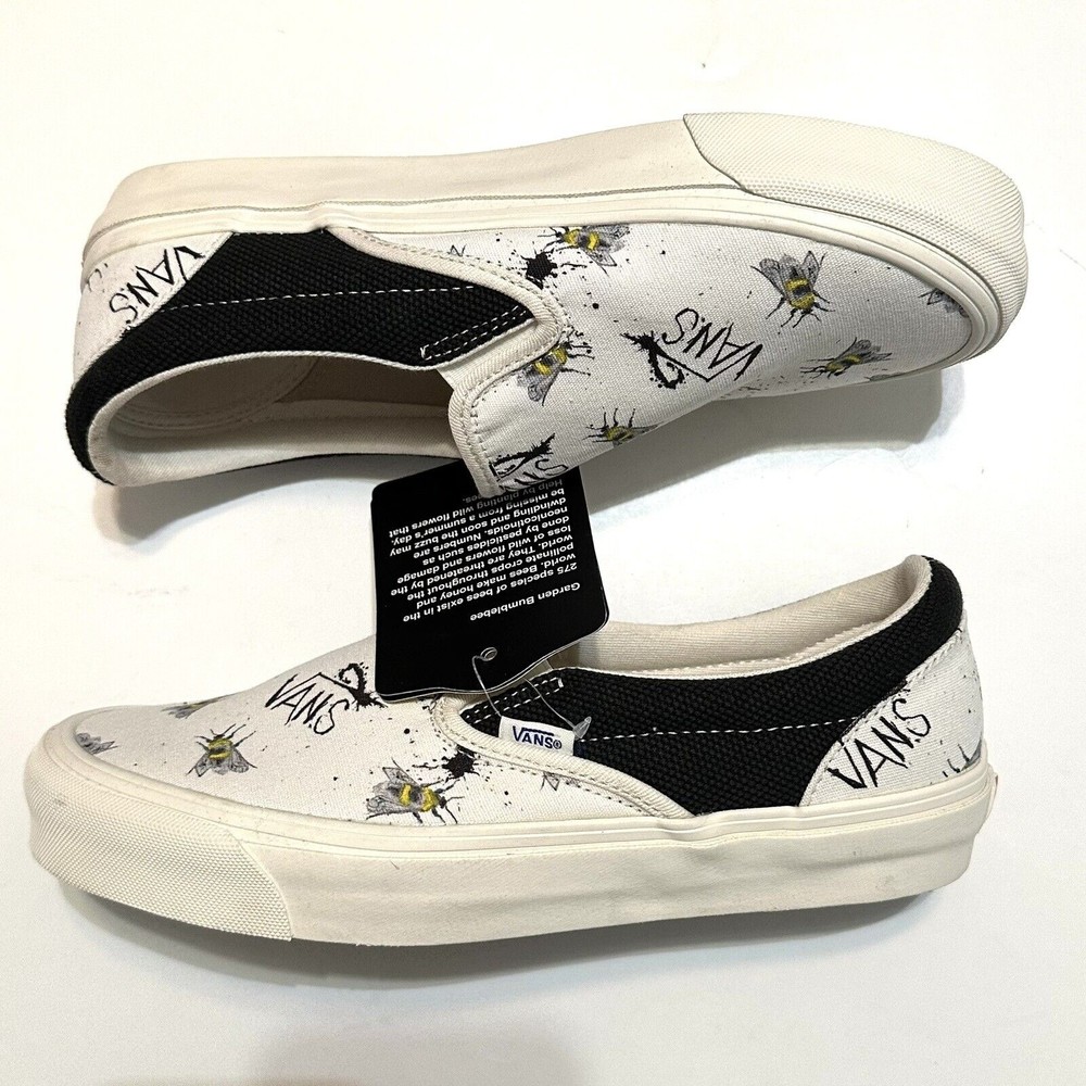 Vans x Ralph Steadman "Save The Bees" Classic Slip On Critical Critters Size 8 - Picture 3 of 9